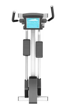 Top view of elliptical cross trainer isolated on white background Stock-Illustration