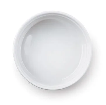 Top view of empty baking dish Stock Photos