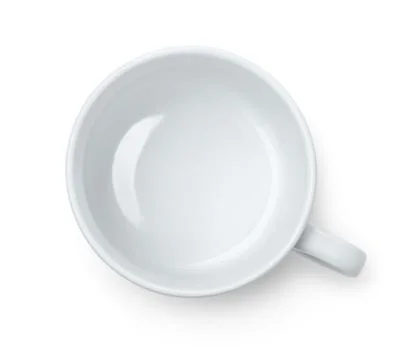 Top view of empty coffee cup Stock-Fotos