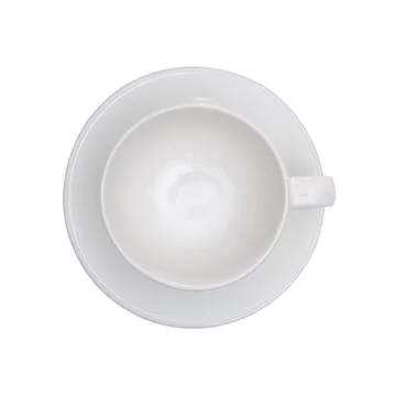 Top view - Empty cup of coffee Stock Photos