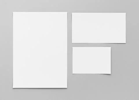 Top view empty paper sheets arrangement. High quality and resolution beautiful Stock Photos
