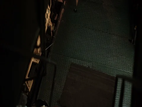 Top view of the engine room, ship Stock Footage 71871689