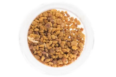 Top view of entire bee pollen jar Stock Photos