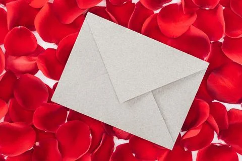 Top view envelope copy space Stock Photos