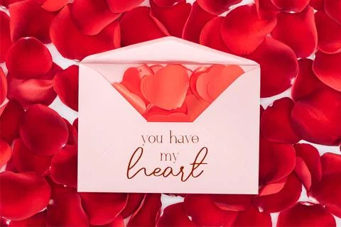 Top view envelope you have Stock Photos