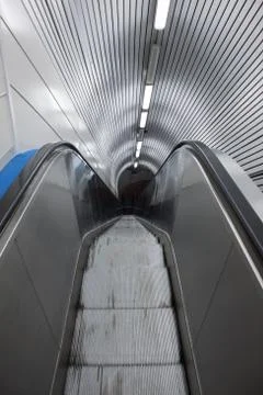 Top view of an escalator Stock Photos