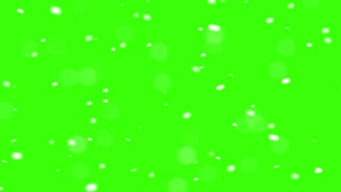 Top View Falling Snow Loop – Green Screen 4K Stock Footage 314024424