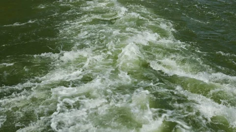 Top view of fast rapids Video stock 152508032