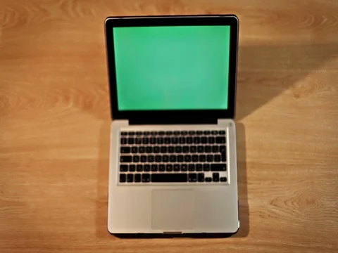 Top view female hand using touchpad on laptop Stock Footage 72411087