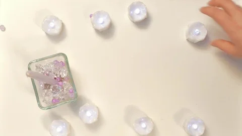 Top view Festive composition Video stock 72940571