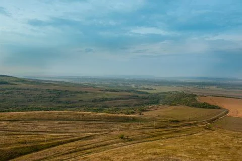 Top view of the field Stock Photos
