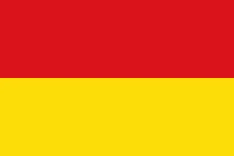 Top view of flag Afbeelding Oostende, Belgium. Belgian travel and patriot con Stock Illustration