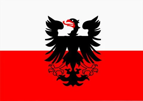 Top view of flag Deventer, Netherlands. Dutch travel and patriot concept. no  Stock Illustration