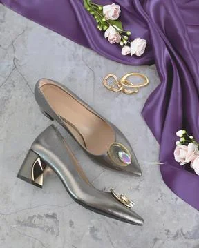 Top view flat lay holiday accessories for women Stock Photos