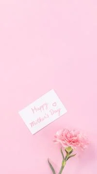 Top view, flat lay, mock up, copy space, handwritten greeting card template i Stock Photos