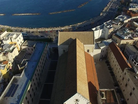 Top view Flight over the cathedral Stock Footage 71649847