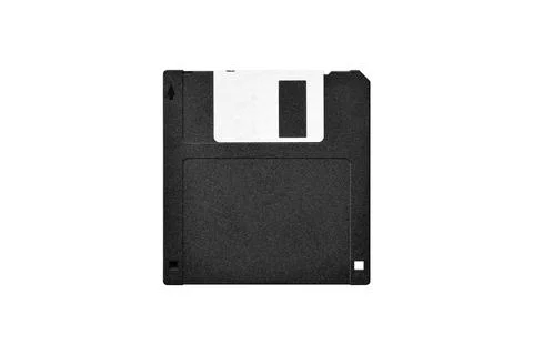 Top view of floppy disk on white background Stock Photos