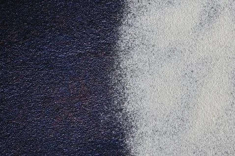 Top View of Flour On Stone Table Stock Photos