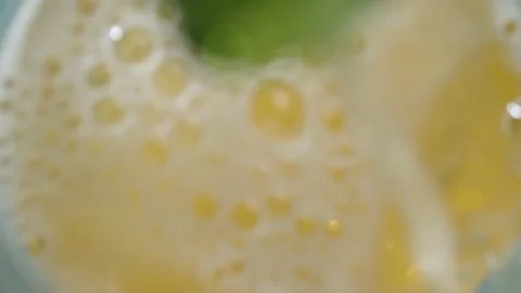 Top view flowing beer Stock Footage 140361235