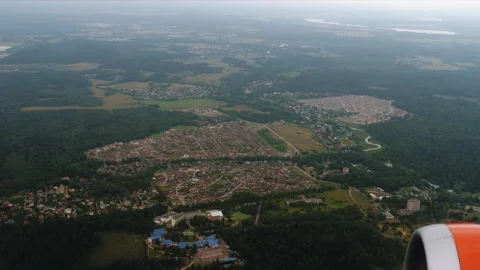 Top view fly over the city Stock Footage 167901945