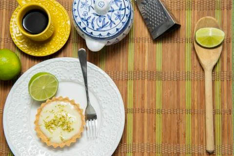 Top view of frame of various kitchen accessories. Stock Photos