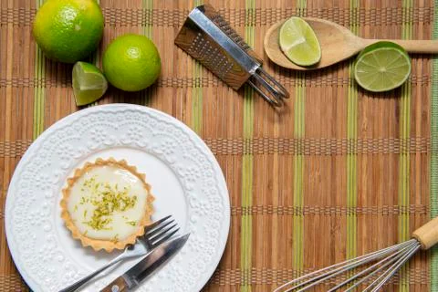 Top view of frame of various kitchen accessories. Stock Photos