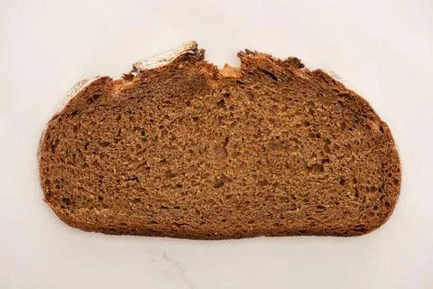 Top view fresh brown bread Stock Photos