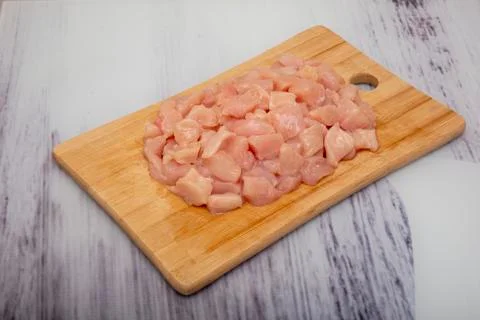 Top view fresh  meat Stock Photos