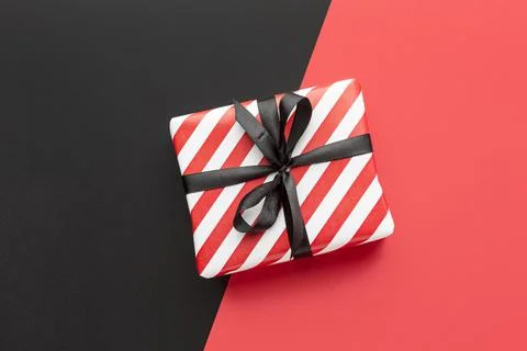 Top view gift box cyber monday concept. High quality and resolution beautiful Stock Photos
