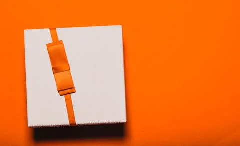 Top view of gift box Stock Photos