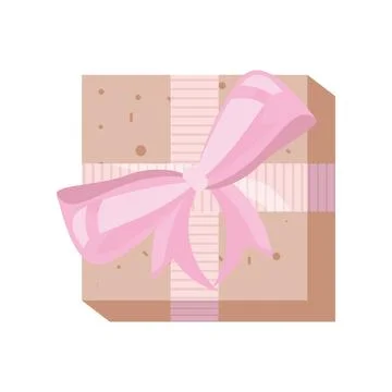 Top view gift 库存插图