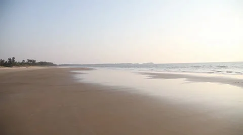 Top view on GOA beach Stock Footage 26367810