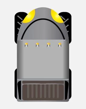 Top view of golf car or golf cart Vector Stock Illustration