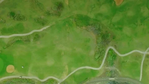 Top view of the golf course Video stock 73337169