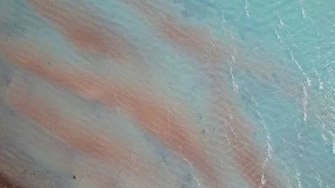 Top view of the gradient of water with a wave Stock Photos