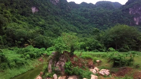 Top view of green tropical Mountains Stock Footage 162611252