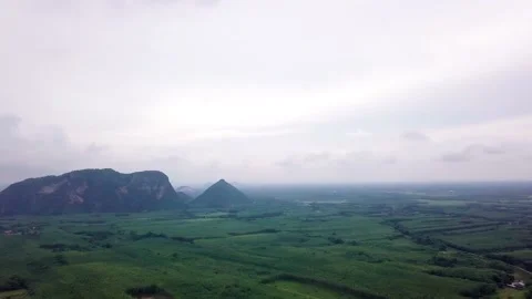 Top view of green tropical Mountains Stock Footage 162611258