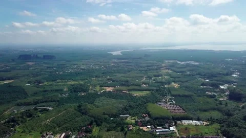 Top view of green tropical Mountains Stock Footage 162611319