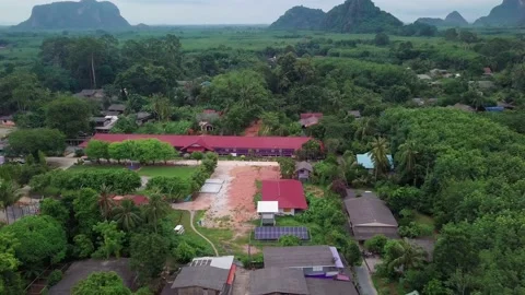 Top view of green tropical Mountains Stock Footage 162725837