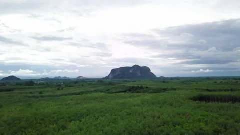 Top view of green tropical Mountains Stock Footage 162725936