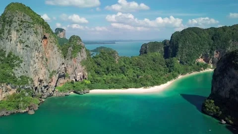 Top view of green tropical Mountains Stock Footage 162957045