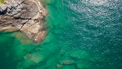 Top view of green tropical Mountains Stock Footage 162957239