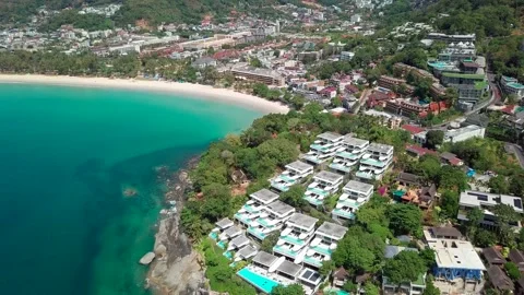 Top view of green tropical Mountains Stock Footage 162957322