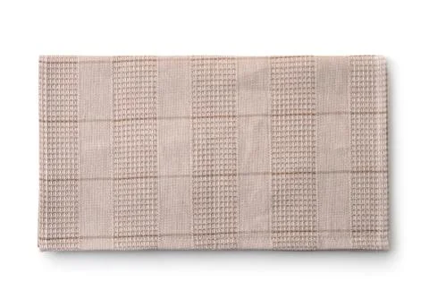 Top view of grey folded kitchen cloth Foto stock