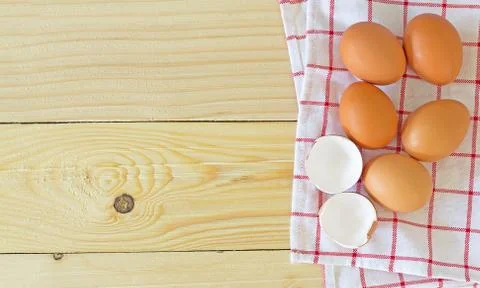 Top View Group of Egg Stock Photos