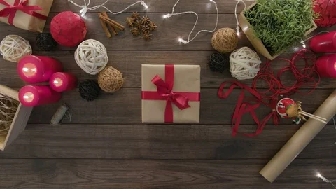 Top View Hands Useing Smartphone Christmas Stock Footage 81472870