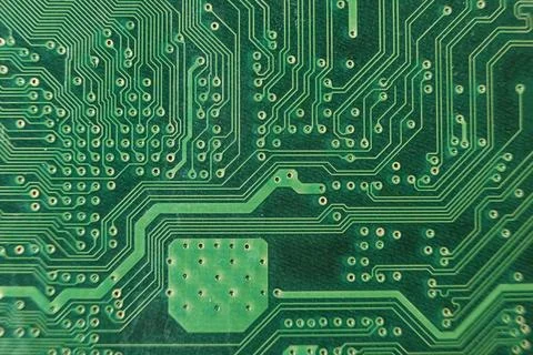Top view hardware tech background Stock Photos