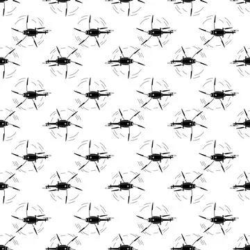 Top view helicopter pattern seamless vector イラスト素材