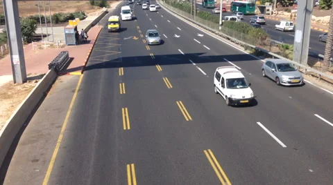 Top view of highway Stock Footage 41650826