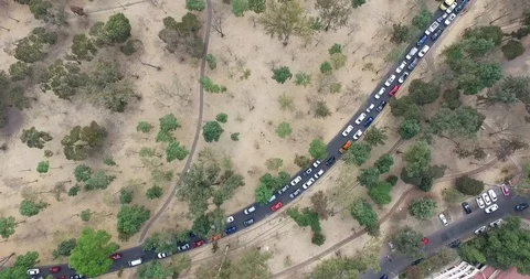Top view of a highway Stock Footage 101655978